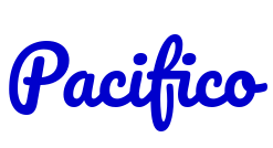 Pacifico フォント