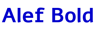 Alef Bold フォント