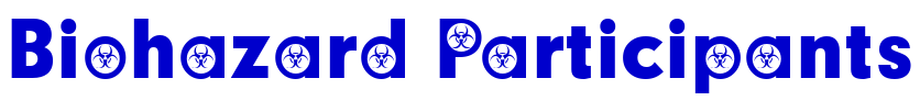 Biohazard Participants フォント