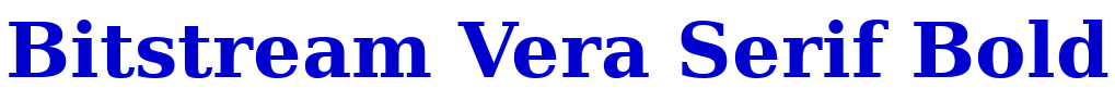 Bitstream Vera Serif Bold フォント