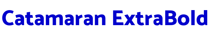 Catamaran ExtraBold フォント