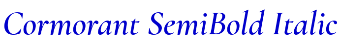Cormorant SemiBold Italic フォント