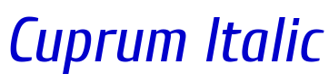 Cuprum Italic フォント