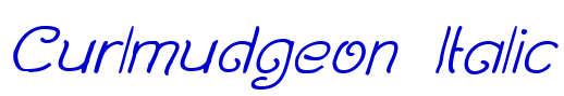 Curlmudgeon Italic フォント