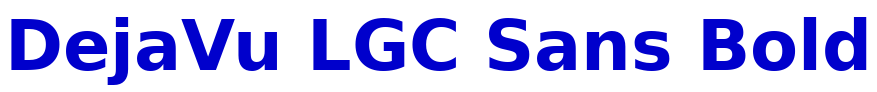 DejaVu LGC Sans Bold フォント