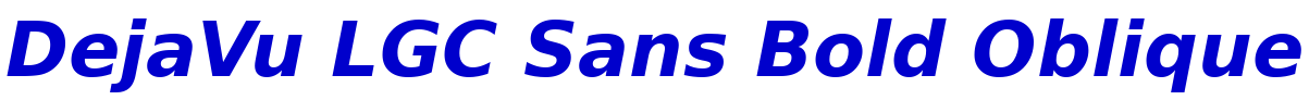 DejaVu LGC Sans Bold Oblique フォント