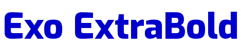Exo ExtraBold フォント