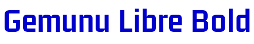 Gemunu Libre Bold フォント