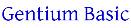 Gentium Basic フォント