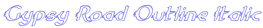 Gypsy Road Outline Italic フォント