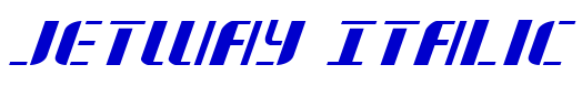 Jetway Italic フォント