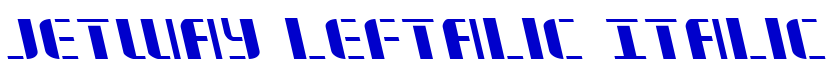 Jetway Leftalic Italic フォント