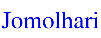Jomolhari フォント