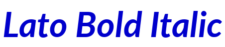 Lato Bold Italic フォント