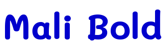 Mali Bold フォント
