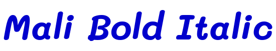 Mali Bold Italic フォント