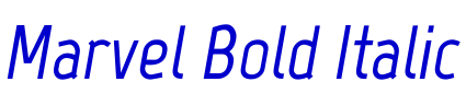 Marvel Bold Italic フォント
