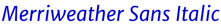 Merriweather Sans Italic フォント