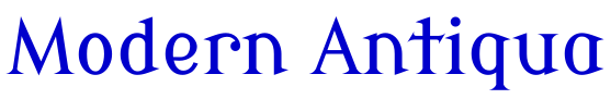 Modern Antiqua フォント