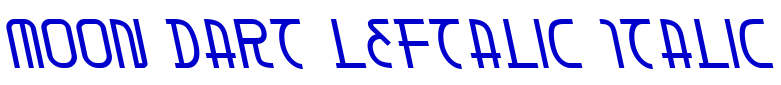 Moon Dart Leftalic Italic フォント