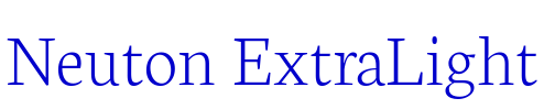 Neuton ExtraLight フォント