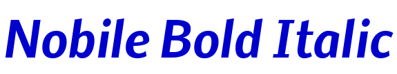 Nobile Bold Italic フォント