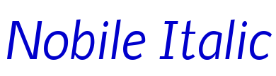 Nobile Italic フォント