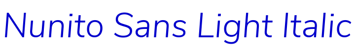 Nunito Sans Light Italic フォント