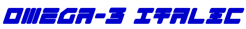 Omega-3 Italic フォント