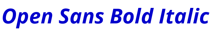 Open Sans Bold Italic フォント