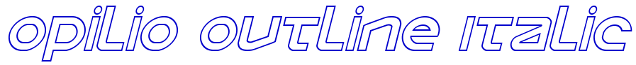 Opilio Outline Italic フォント