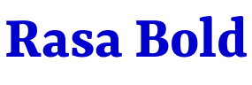 Rasa Bold フォント