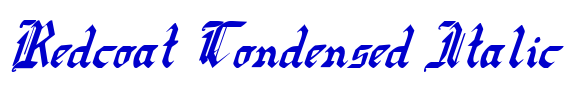 Redcoat Condensed Italic フォント