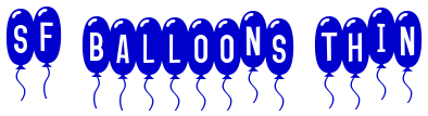 SF Balloons Thin フォント