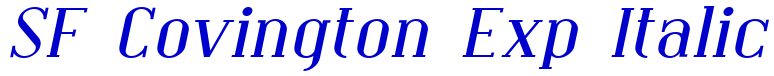SF Covington Exp Italic フォント