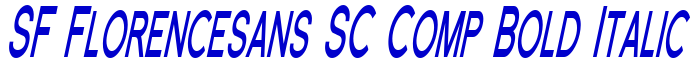 SF Florencesans SC Comp Bold Italic フォント