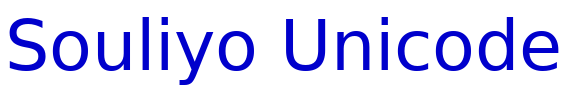 Souliyo Unicode フォント