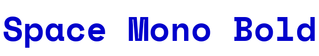Space Mono Bold フォント
