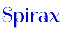 Spirax フォント