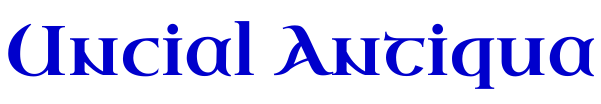 Uncial Antiqua フォント