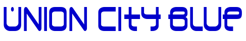 Union City Blue フォント