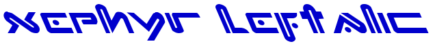 Xephyr Leftalic フォント