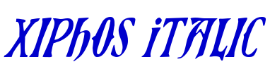Xiphos Italic フォント