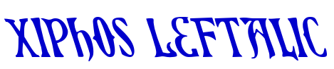 Xiphos Leftalic フォント