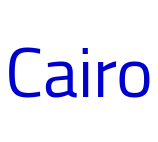 Cairo フォント