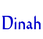 Dinah フォント