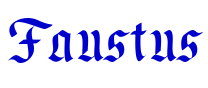 Faustus フォント