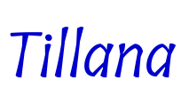 Tillana フォント